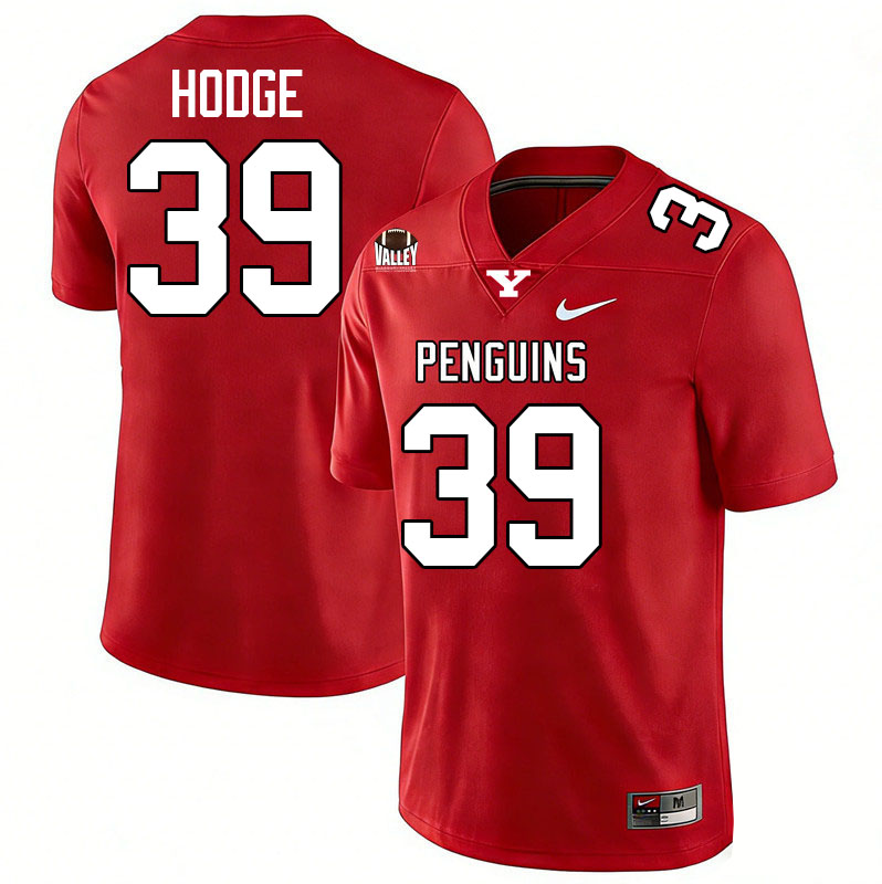 Youngstown State Penguins #39 Dayne Hodge College Football Jerseys,Uniforms-Red